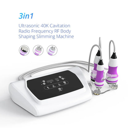 PC 3 In 1 Ultrasound 40K Cavitation Radio Frequency Machine 3D RF Facial Ca