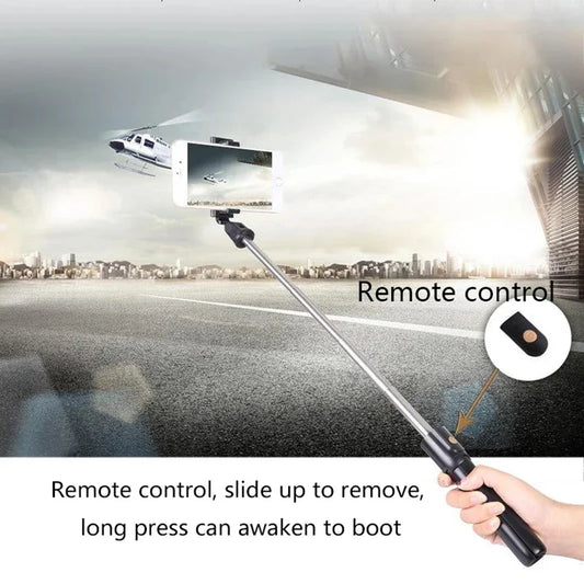 PC3 in 1 Mini Wireless Bluetooth Selfie Stick With Shutter Remote Tripod Fo