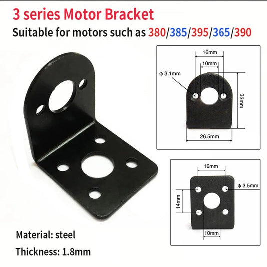 Gtooza_3 series motor bracket 360/365/380/385/390/395 DC motor bracket steel paint toy car accessories 1Piece gtooza.com