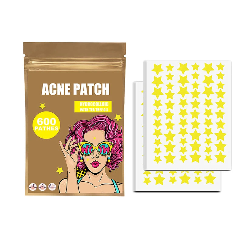 300/600/1200 PCS/SET Star Pimple Patch Acne Colorful Invisible Acne Removal Skin Care Stickers Concealer Face Spot Beauty