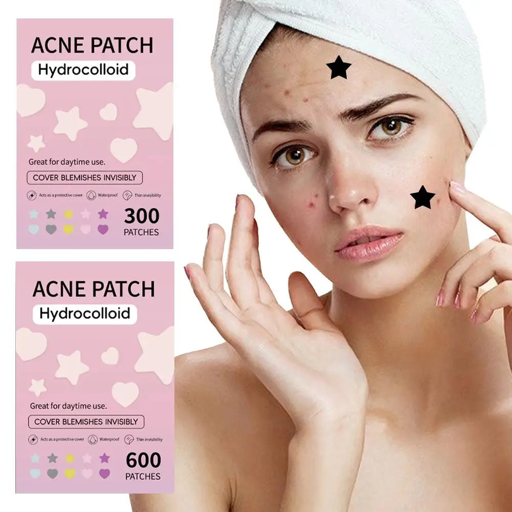 300/600pcs Star Acne Patch Blackheads And Closed Comedones Improve Acne Skin Hydrocolloid Acne Beauty Tools Women Cosmetic