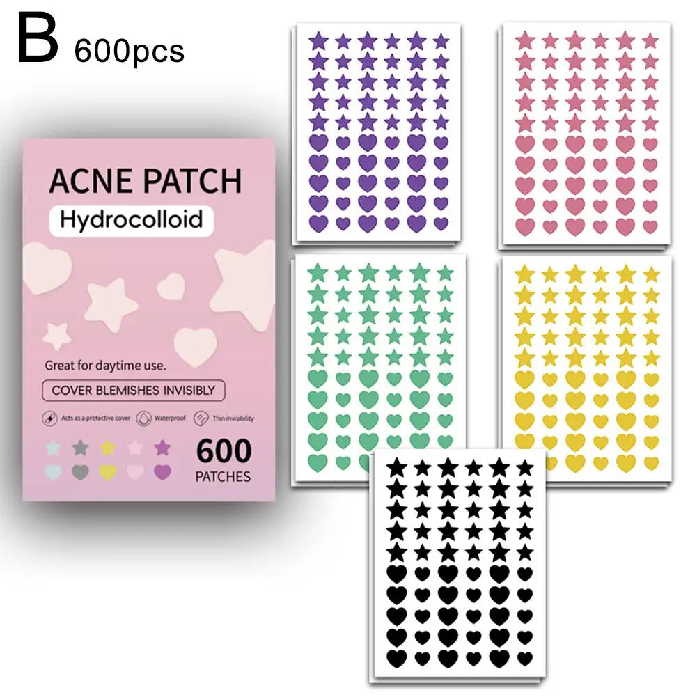 300/600pcs Star Acne Patch Blackheads And Closed Comedones Improve Acne Skin Hydrocolloid Acne Beauty Tools Women Cosmetic