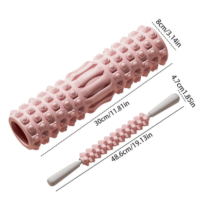 PC 30cm Yoga Column Gym Fitness Pilates Foam Roller Exercise Back Massage R