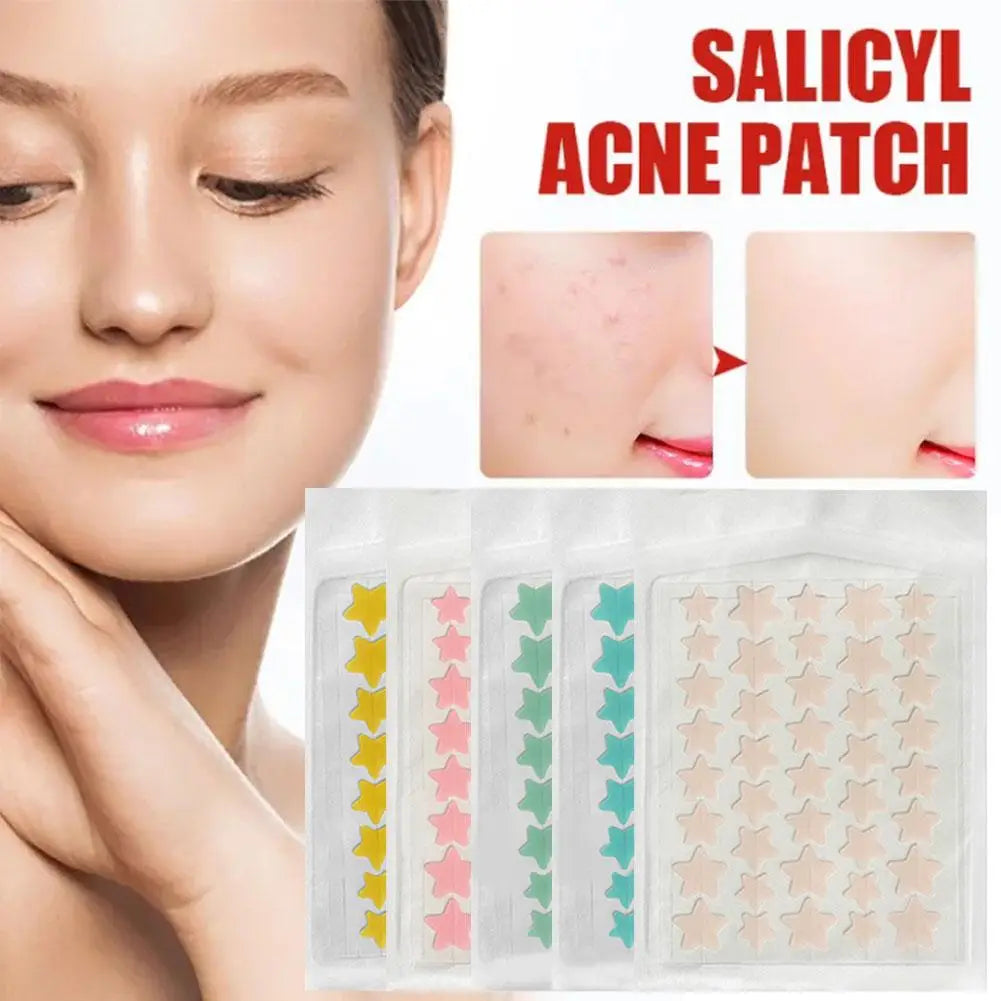 35/40pcs Acne Removal Pimple Patch Star-Shaped Invisible Hydrocolloid Pimple Patch Blemish Spot Cover Treatment Skin Care Tool