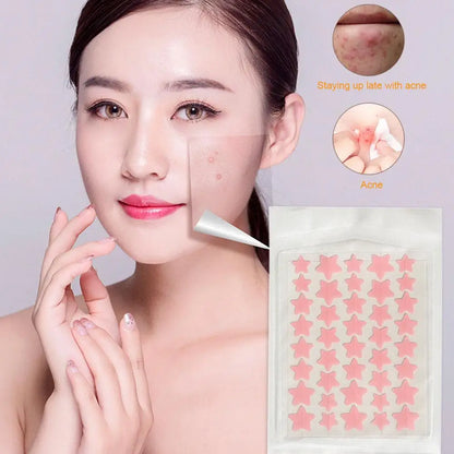 35/40pcs Acne Removal Pimple Patch Star-Shaped Invisible Hydrocolloid Pimple Patch Blemish Spot Cover Treatment Skin Care Tool