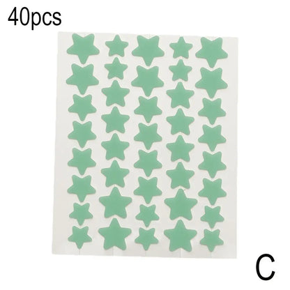 35/40pcs Acne Removal Pimple Patch Star-Shaped Invisible Hydrocolloid Pimple Patch Blemish Spot Cover Treatment Skin Care Tool