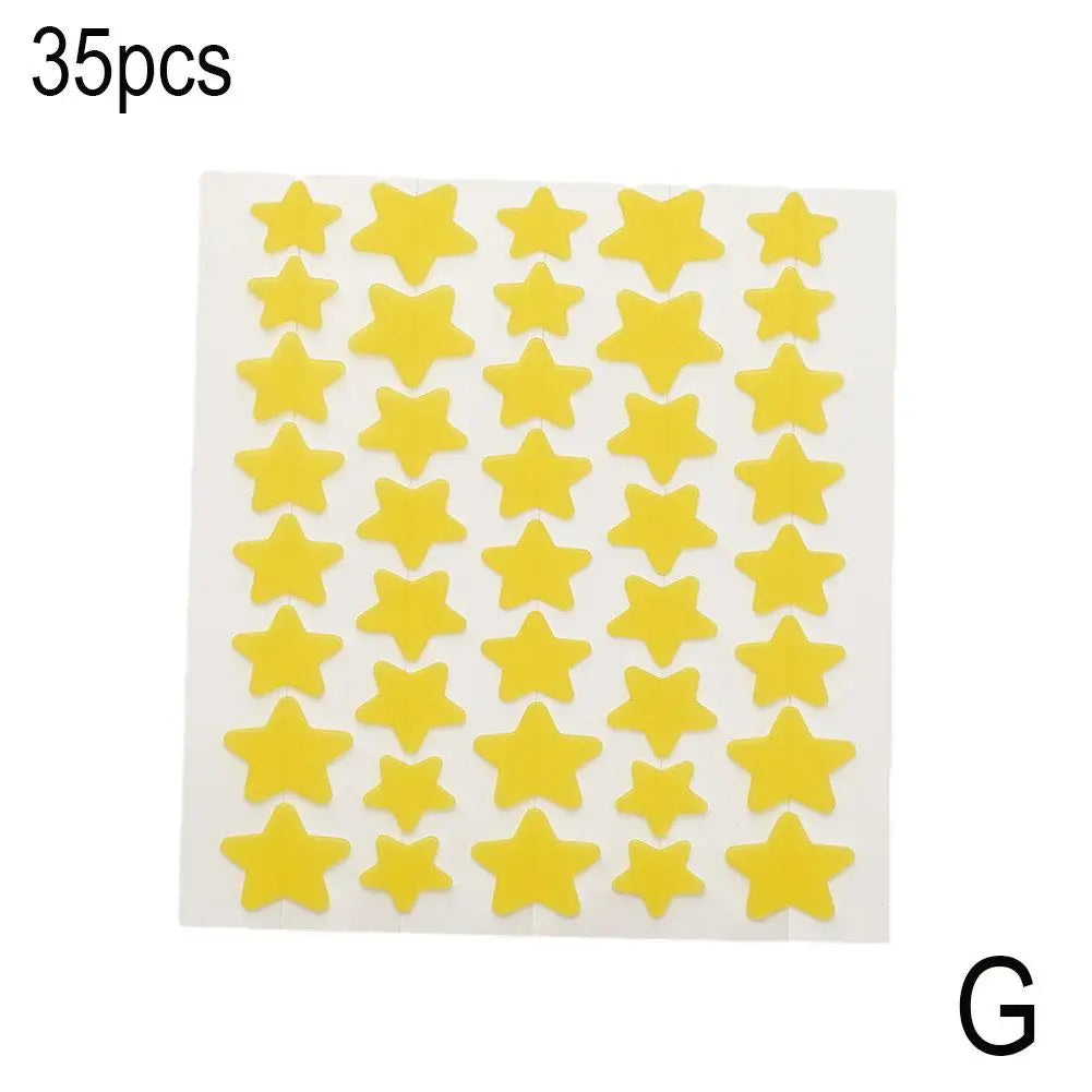 35/40pcs Acne Removal Pimple Patch Star-Shaped Invisible Hydrocolloid Pimple Patch Blemish Spot Cover Treatment Skin Care Tool