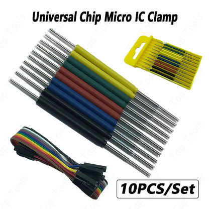 Lot de 10 pinces universelles pour puces Micro IC SOP SOIC TSOP MSOP SSOP S