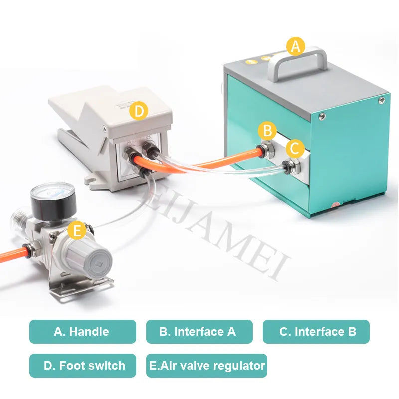 New Pneumatic Terminal Crimping Machine Pneumatic Aviation Pin Crimping Too