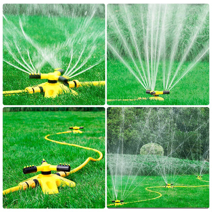 360 Degree Sprinklers Irrigation Garden Lawn Sprinkler Yard Large Area Water Sprinkler Water Sprayer Automatic Irrigation System