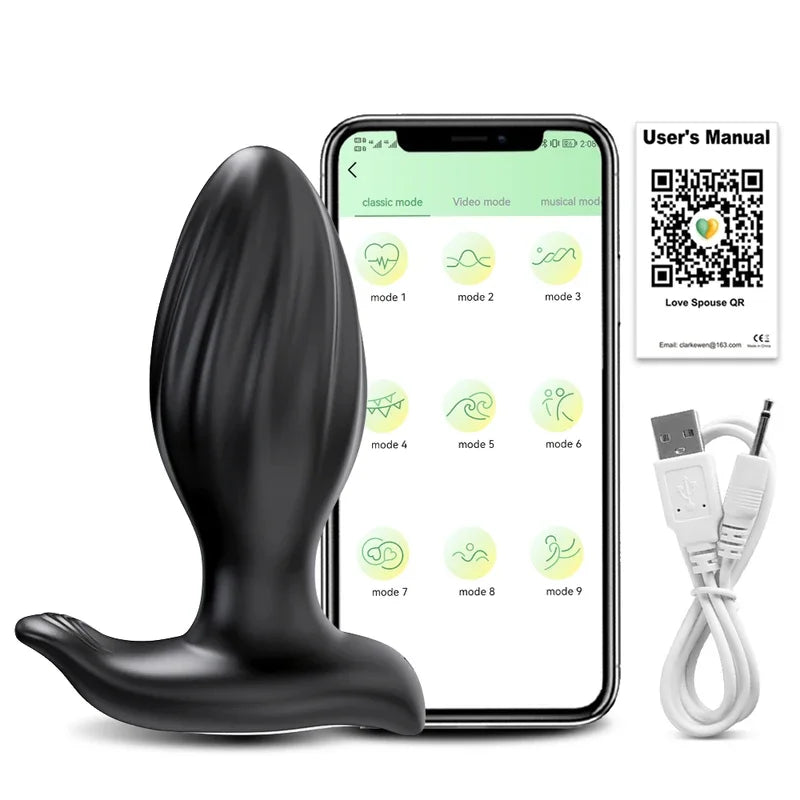 Gtooza360° Rotation Wireless Control  APP Bluetooth  Men Prostate Massager Male Ass Anal Adult Sex Toys Couples gtooza.com