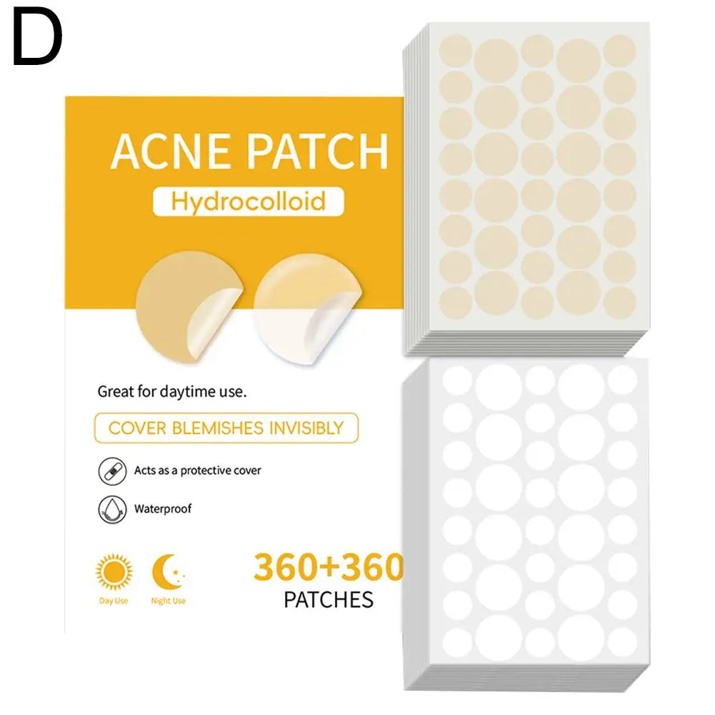 360PCS Pimple Patch Acne Invisible Acne Removal Skin Care Stickers Concealer Face Spot Beauty Makeup Tools