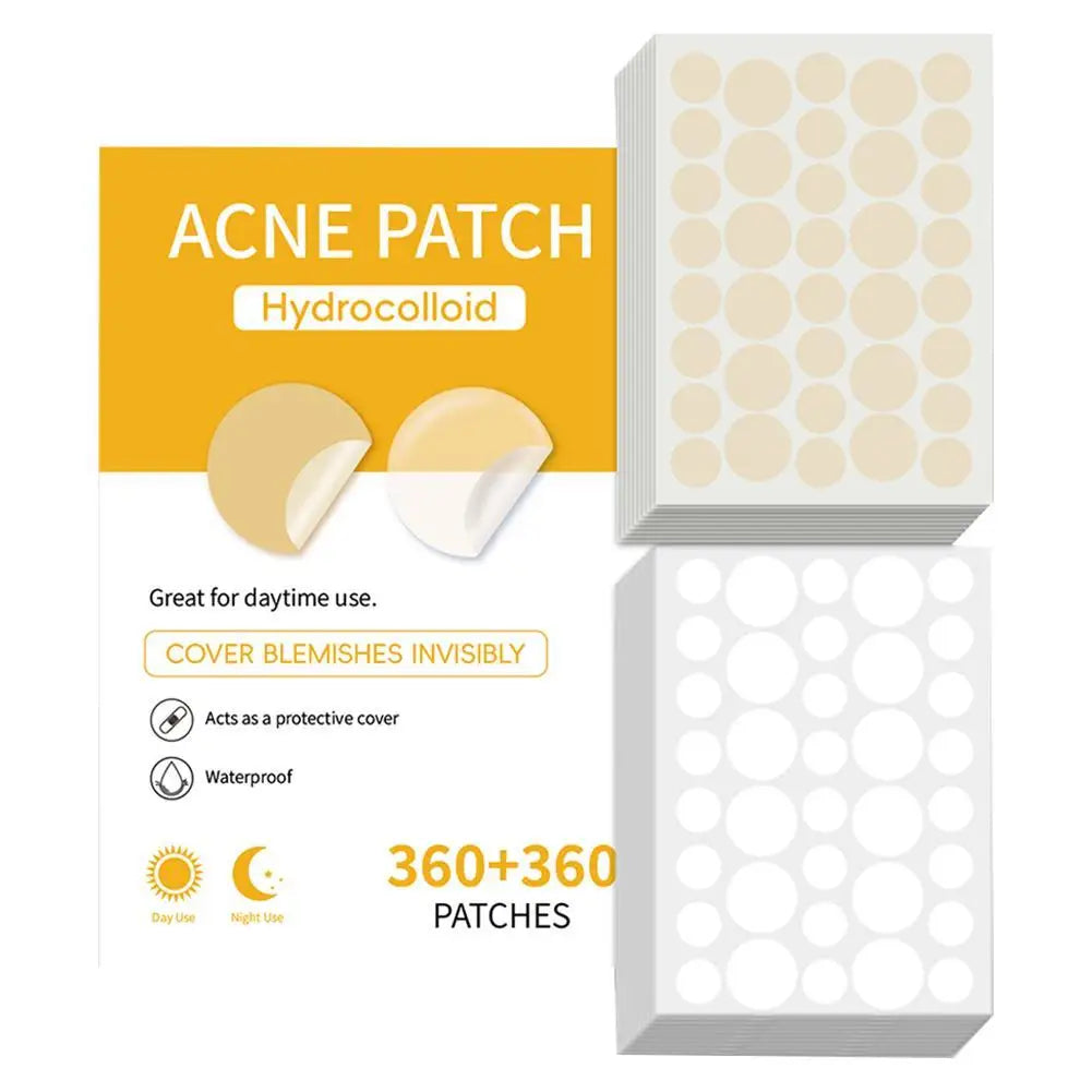 360PCS Pimple Patch Acne Invisible Acne Removal Skin Care Stickers Concealer Face Spot Beauty Makeup Tools