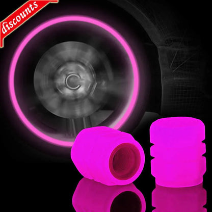 New New Luminous Tire Valve Cap Car Motorcycle Bike Wheel Hub Glowing Valve