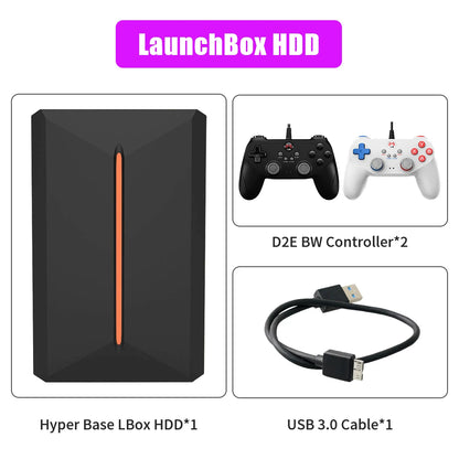 3760+ 3D/AAA Games  PS4/PS3/PS2/Switch/WII/WIIU/N64/DC etc Portable 500GB Launchbox External Gaming Hard Drive  Windows PC