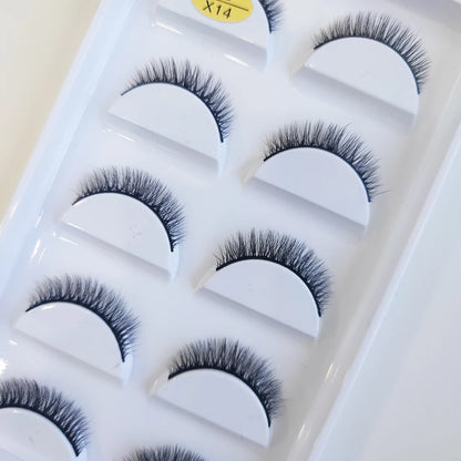 38 Style 5 Pairs Eyelash Natural 3D Mink False Eyelashes Makeup Fake Eye Lashes Faux Cils Make Up Beauty Tools Wholesale