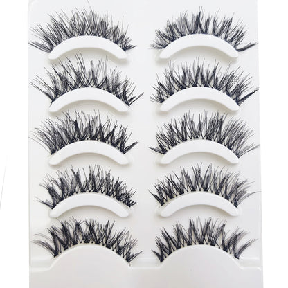 38 Style 5 Pairs Eyelash Natural 3D Mink False Eyelashes Makeup Fake Eye Lashes Faux Cils Make Up Beauty Tools Wholesale