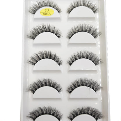 38 Style 5 Pairs Eyelash Natural 3D Mink False Eyelashes Makeup Fake Eye Lashes Faux Cils Make Up Beauty Tools Wholesale