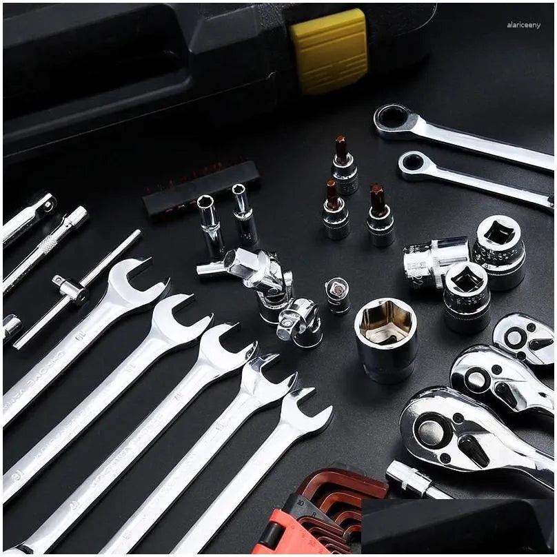 New Professional Hand Tool Sets 46Pcs Socket Ratchet Car Repair Wrench Set