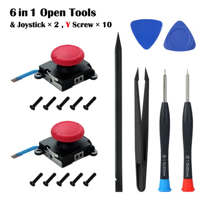 3D Analog Controller Joystick Screwdriver Replacement Open Tools Kit Thumb Stick For Nintendo Switch OLED Lite Joy-Con JoyCon NS