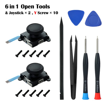 3D Analog Controller Joystick Screwdriver Replacement Open Tools Kit Thumb Stick For Nintendo Switch OLED Lite Joy-Con JoyCon NS