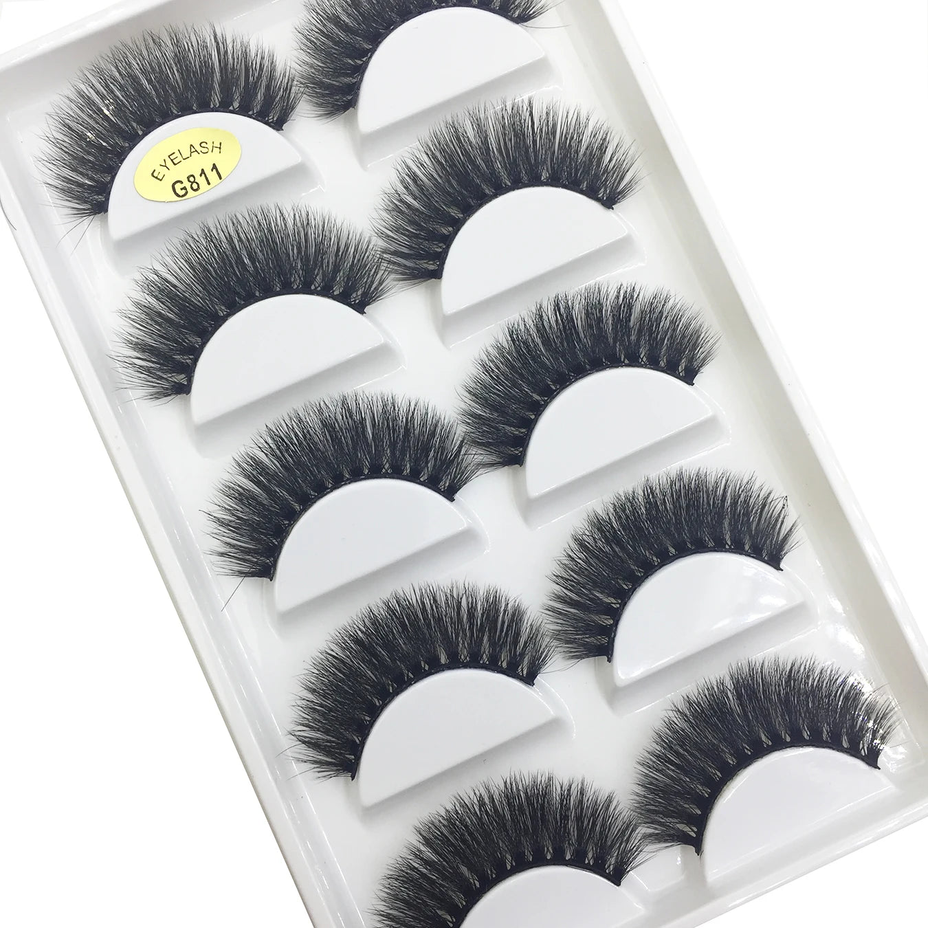 3D Mink False Eyelashes, Soft Lash, Wispy, Fluffy Lashes, Natural Makeup, Faux Beauty, Wholesale, 10 Boxes, 5 Pairs