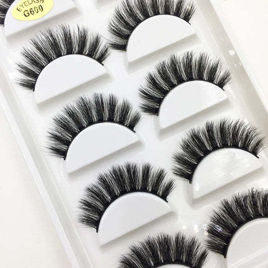 3D Mink False Eyelashes, Soft Lash, Wispy, Fluffy Lashes, Natural Makeup, Faux Beauty, Wholesale, 10 Boxes, 5 Pairs