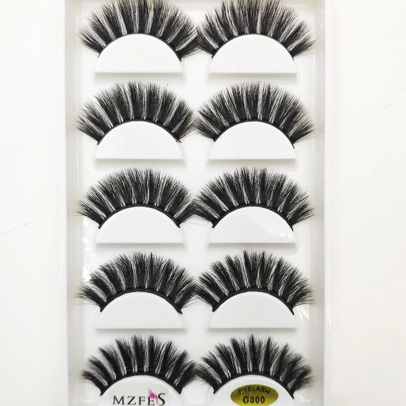 3D Mink False Eyelashes, Soft Lash, Wispy, Fluffy Lashes, Natural Makeup, Faux Beauty, Wholesale, 10 Boxes, 5 Pairs