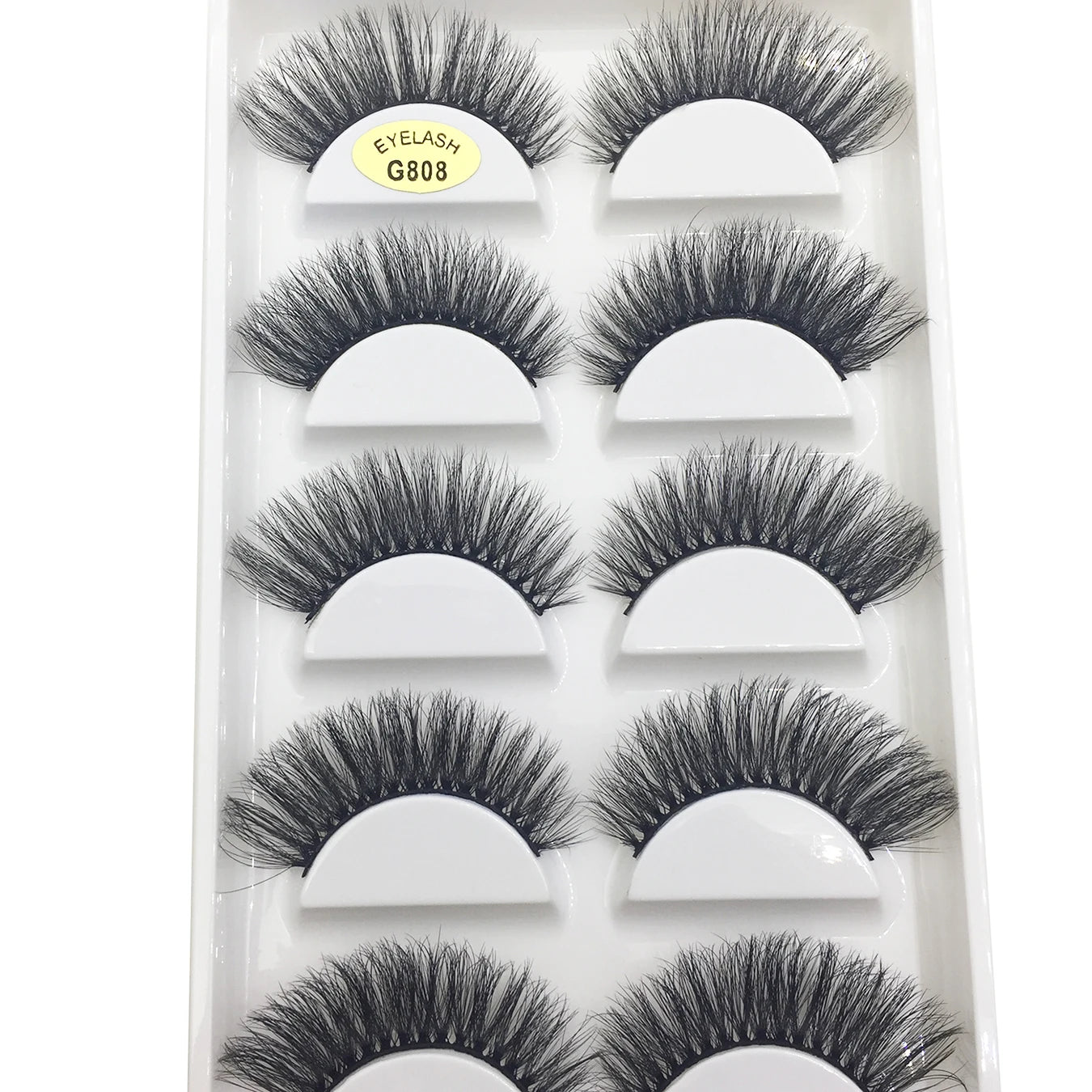 3D Mink False Eyelashes, Soft Lash, Wispy, Fluffy Lashes, Natural Makeup, Faux Beauty, Wholesale, 10 Boxes, 5 Pairs