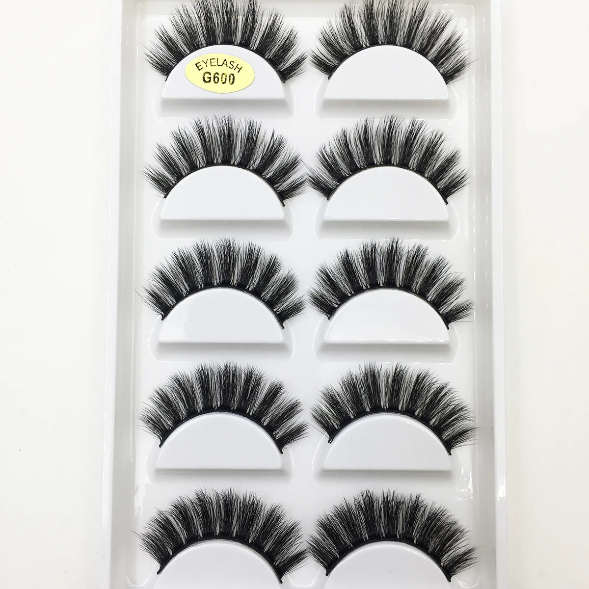 3D Mink False Eyelashes, Soft Lash, Wispy, Fluffy Lashes, Natural Makeup, Faux Beauty, Wholesale, 10 Boxes, 5 Pairs