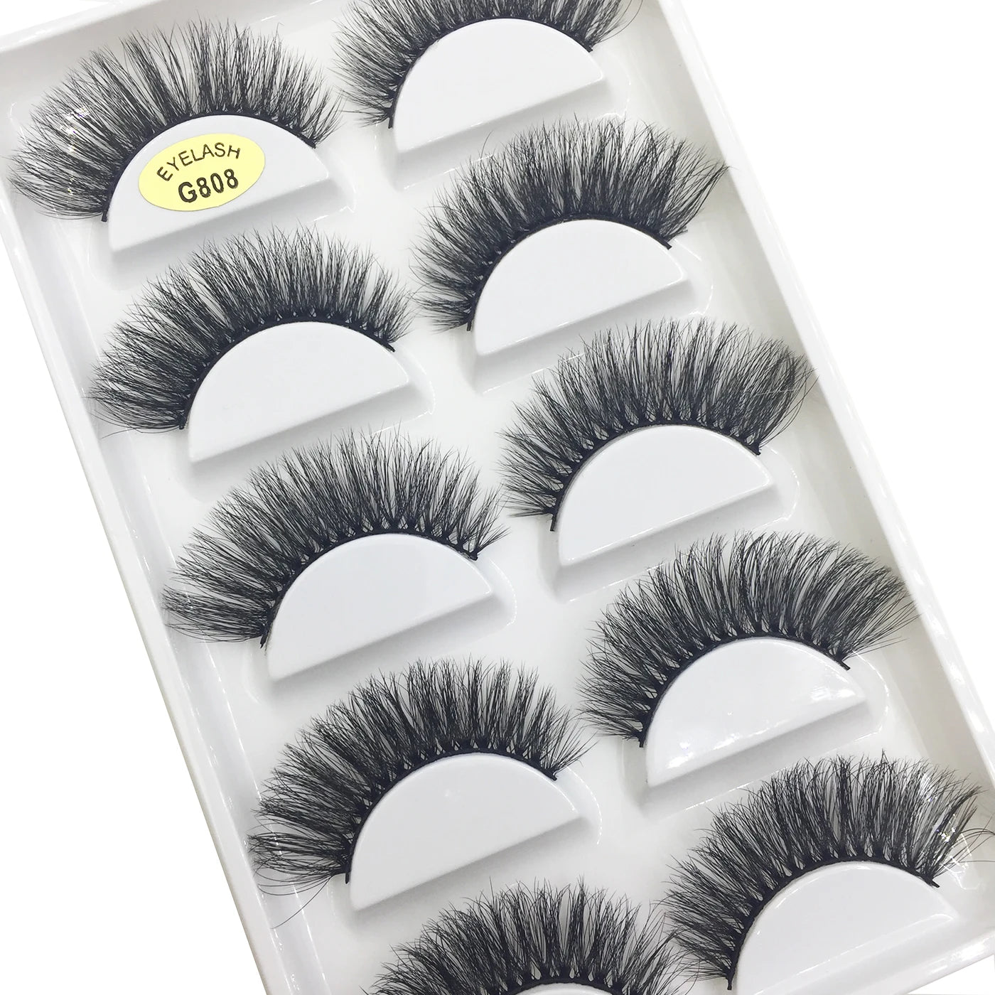 3D Mink False Eyelashes, Soft Lash, Wispy, Fluffy Lashes, Natural Makeup, Faux Beauty, Wholesale, 10 Boxes, 5 Pairs