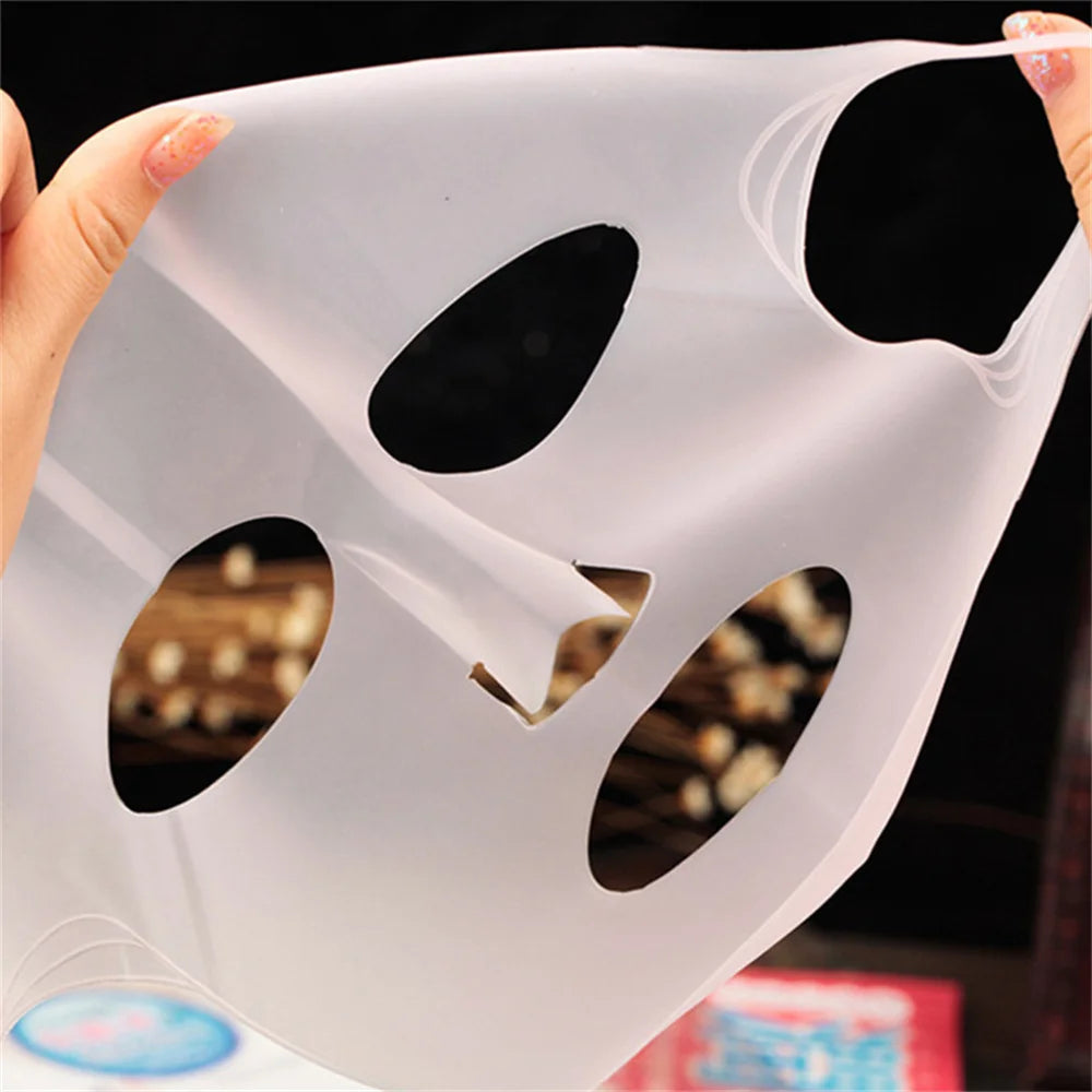 3D Silicone Face Mask Women Skin Care Moisturizing Lifting Firming Anti Wrinkle Reusable Gel Sheet Mask Facial Skin Care Tool