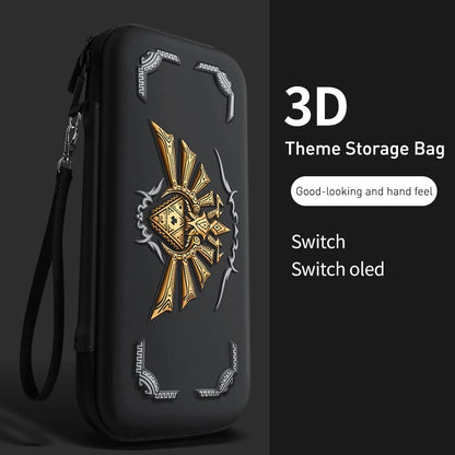 3D Theme Storage Bag For Nintendo Switch Portable Carrying Hard Case Waterproof NS Switch OLED Game Accessories