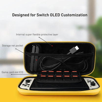 3D Theme Storage Bag For Nintendo Switch Portable Carrying Hard Case Waterproof NS Switch OLED Game Accessories