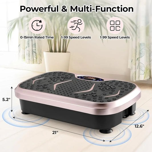 PC 3D Vibration Plate Exercise Machine, Fitness Platm  Lymphatic Drainage,