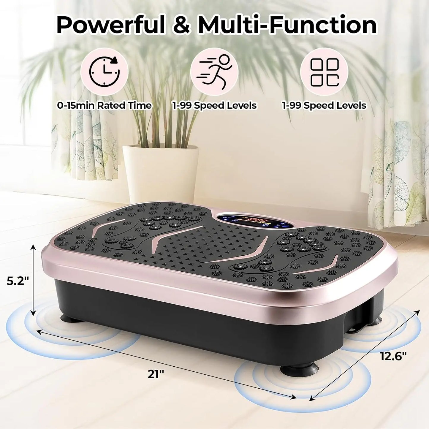 PC 3D Vibration Plate Exercise Machine, Fitness Platm  Lymphatic Drainage,