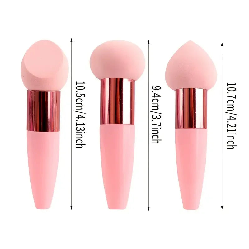 PC 3Pcs Makeup Sponge Set  Foundation Powder BB Cream and Concealer Application Soft Beauty Puff  Flawless Makeup Finish