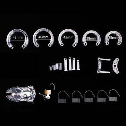 3Set/kit male sex toys  men belt five rings cock ring penis cage gay device chastity lock gtooza.com