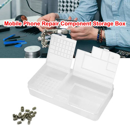 Newwholesale Double-Layer Cell Phone Component Storage Box Portable IC Chip