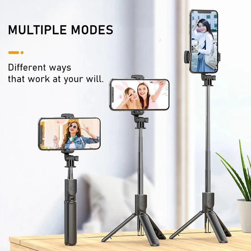 PC3in1 Selfie Stick Tripod Bluetooth Wireless Selfie Stick Remote 360 Rotat