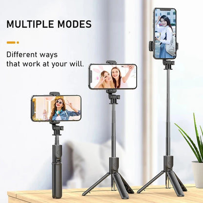 PC3in1 Selfie Stick Tripod Bluetooth Wireless Selfie Stick Remote 360 Rotat