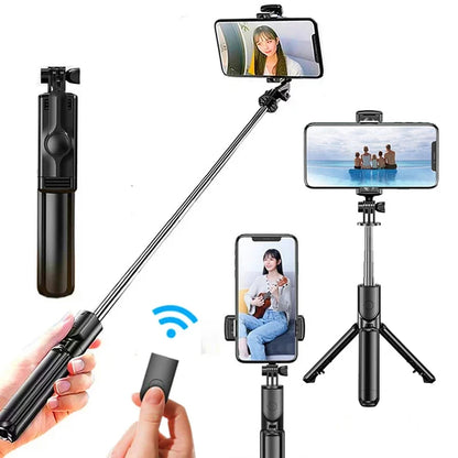 PC3in1 Selfie Stick Tripod Bluetooth Wireless Selfie Stick Remote 360 Rotat