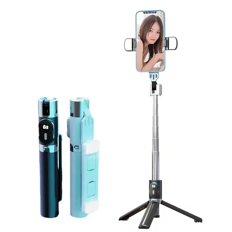 PC3in1 Wireless Bluetooth 360° Rotation With Fill Light Selfie Stick Stand