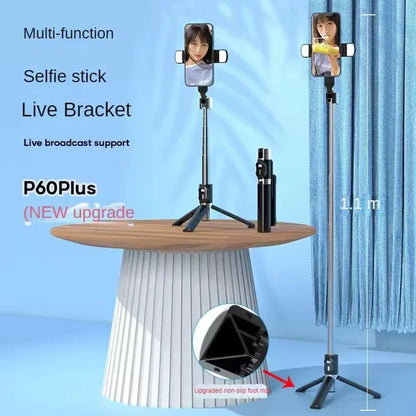 PC3in1 Wireless Bluetooth 360° Rotation With Fill Light Selfie Stick Stand