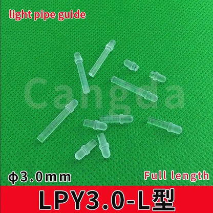 Gtooza_3mm diameter transparent light guide rod LED round head light guide light source column PC indicator led patch light guide strip gtooza.com