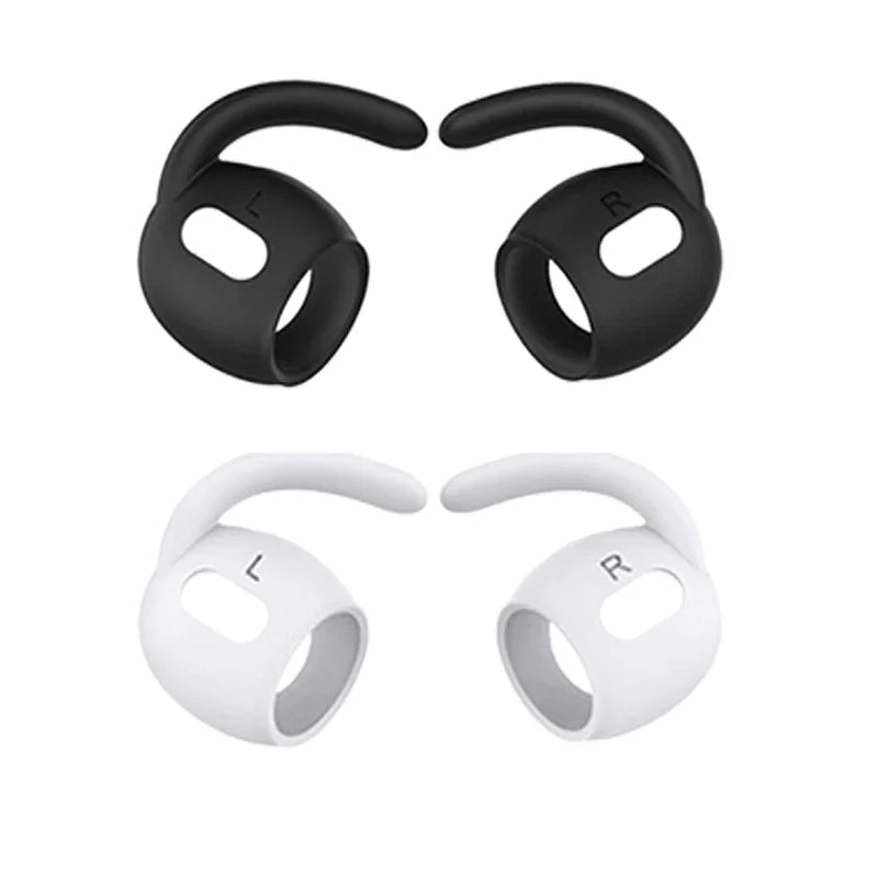 4-1Pairs Soft Silicone Ear Hooks Anti-Slip Earbuds Covers Tips  Apple AirPods Pro Anti Lost Hearphone Holder  AirPods Pro