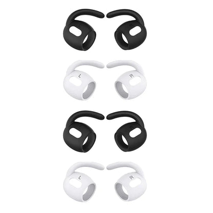 4-1Pairs Soft Silicone Ear Hooks Anti-Slip Earbuds Covers Tips  Apple AirPods Pro Anti Lost Hearphone Holder  AirPods Pro