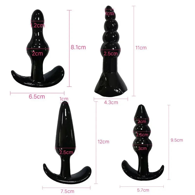 Gtooza_4/5/7/8Pcs/Set Silicone Butt  Masturbation Vaginal Plug Sex Combination Anal Bead Dilator Toys  Gay gtooza.com