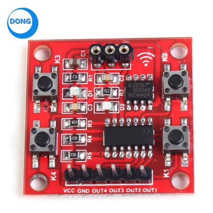 4-Key Remote Control 3-5V Soldering Project Practice Suite+ DIY Electronic Kit 4-Channel Infrared Receiver Learning Module