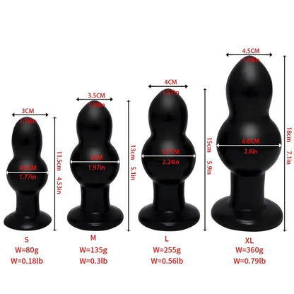 Gtooza_4 Sizes Large Big  Ball Adult  Women/Men Gay Masturbators Anal Toys Vaginal  Dilator Sex Shop gtooza.com